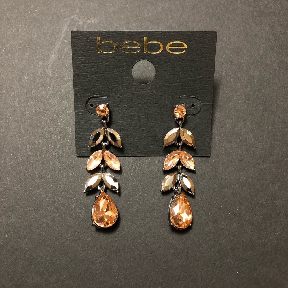 Crystal Linear Earrings - Picture 3 of 7
